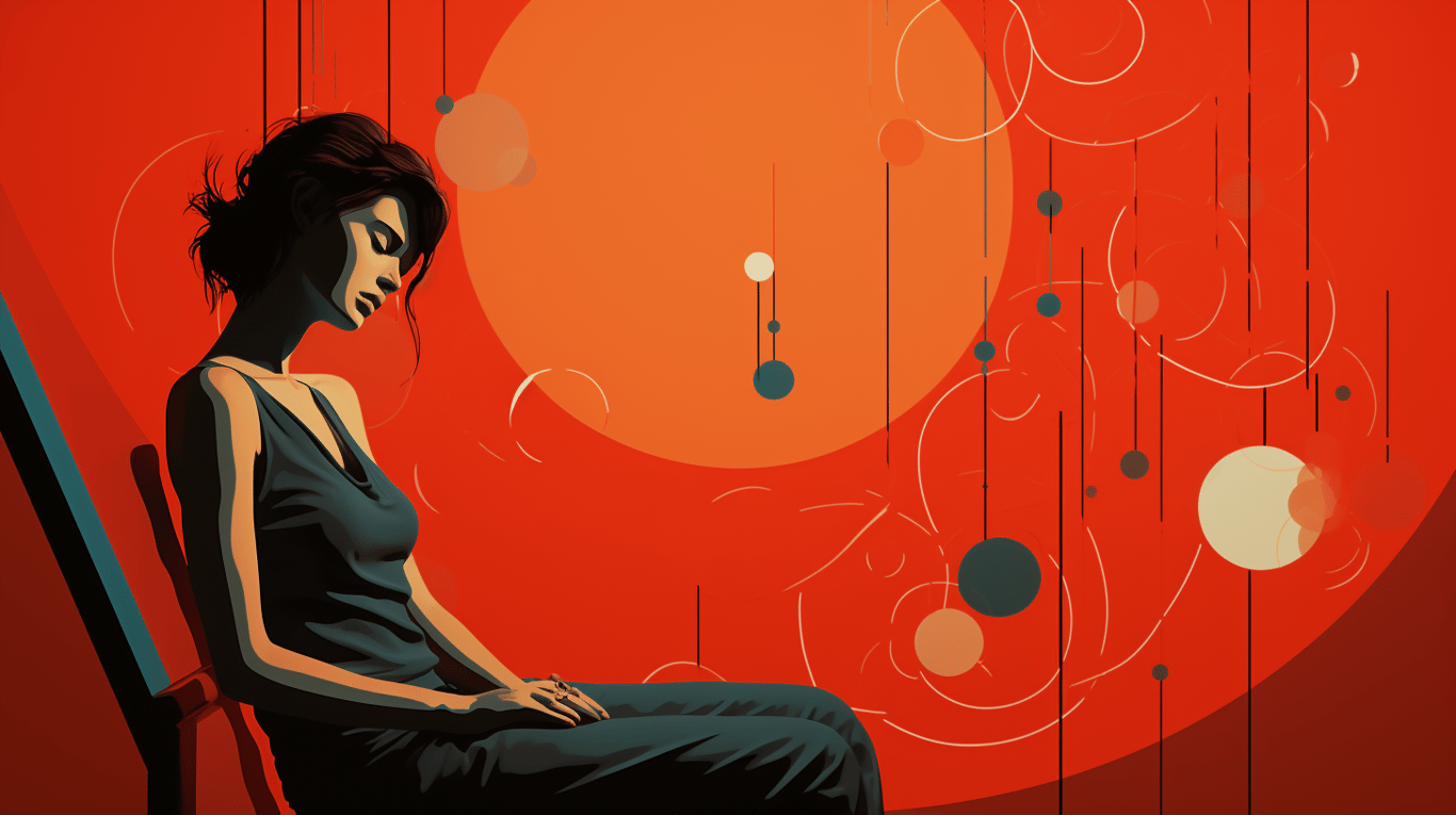 abstract image of a patient experiencing side effect