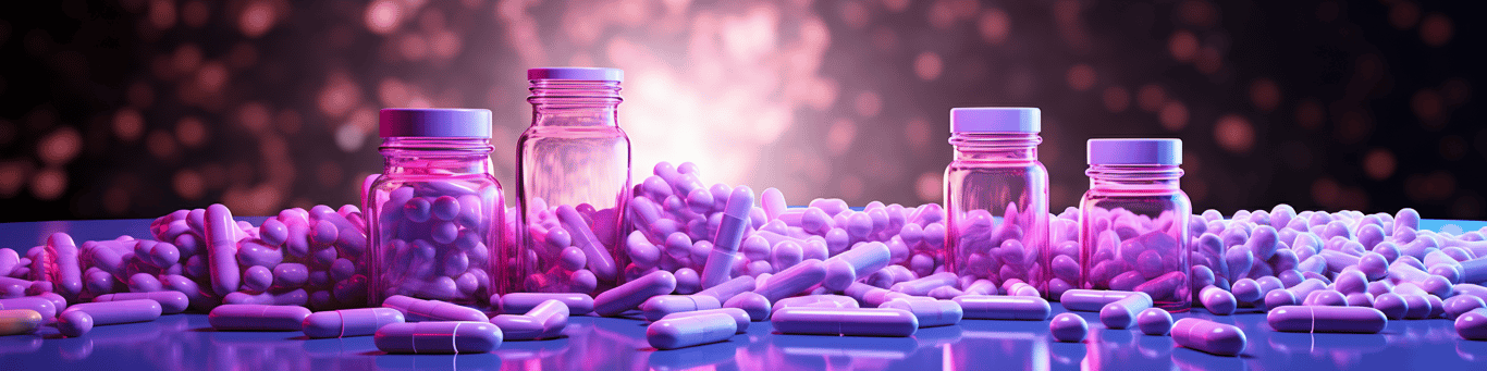 image of different drug pills on a surface