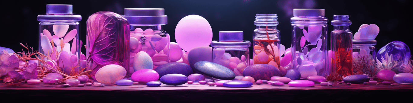 image of different drug pills on a surface