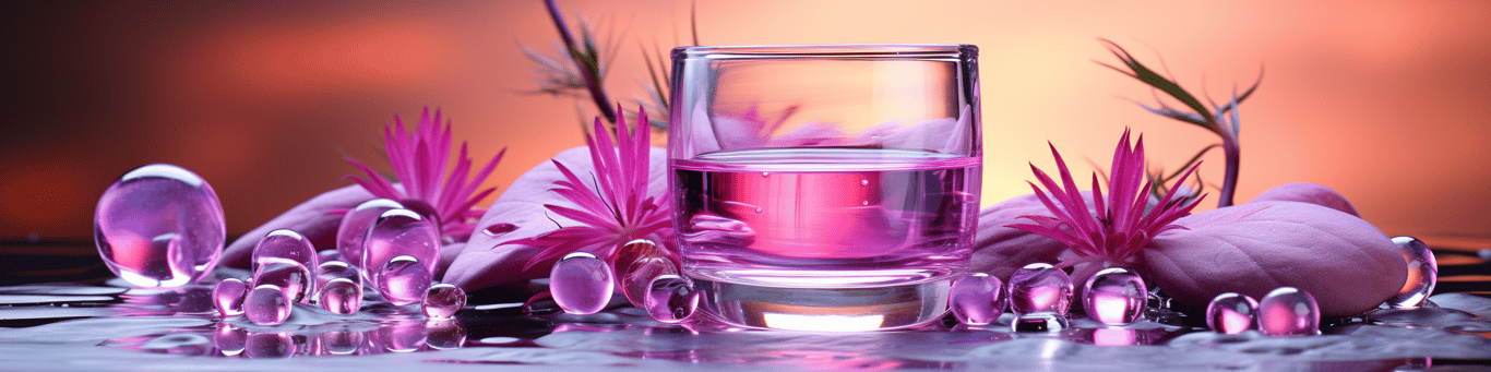 image of drug pills surrounding a glass of water symbolizing drug consumption