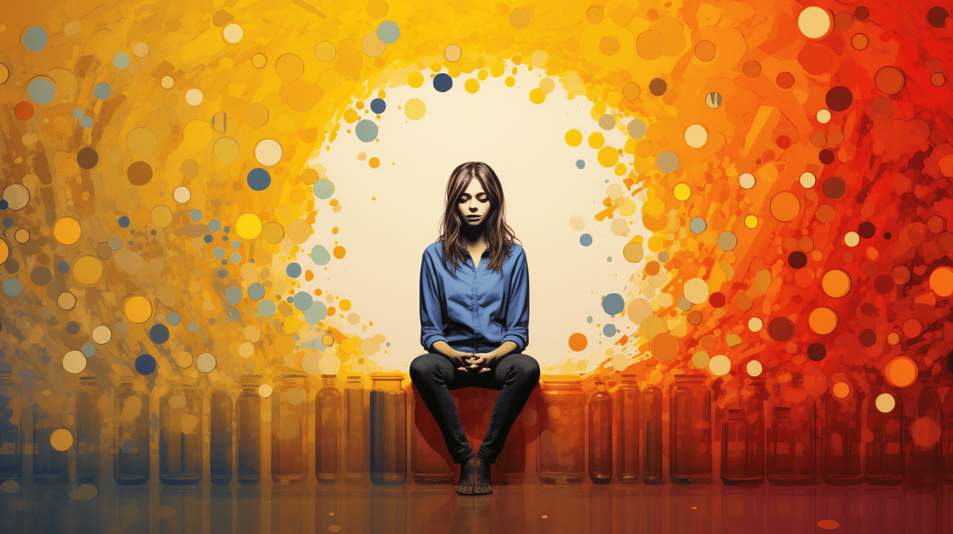 abstract image of a patient experiencing side effect