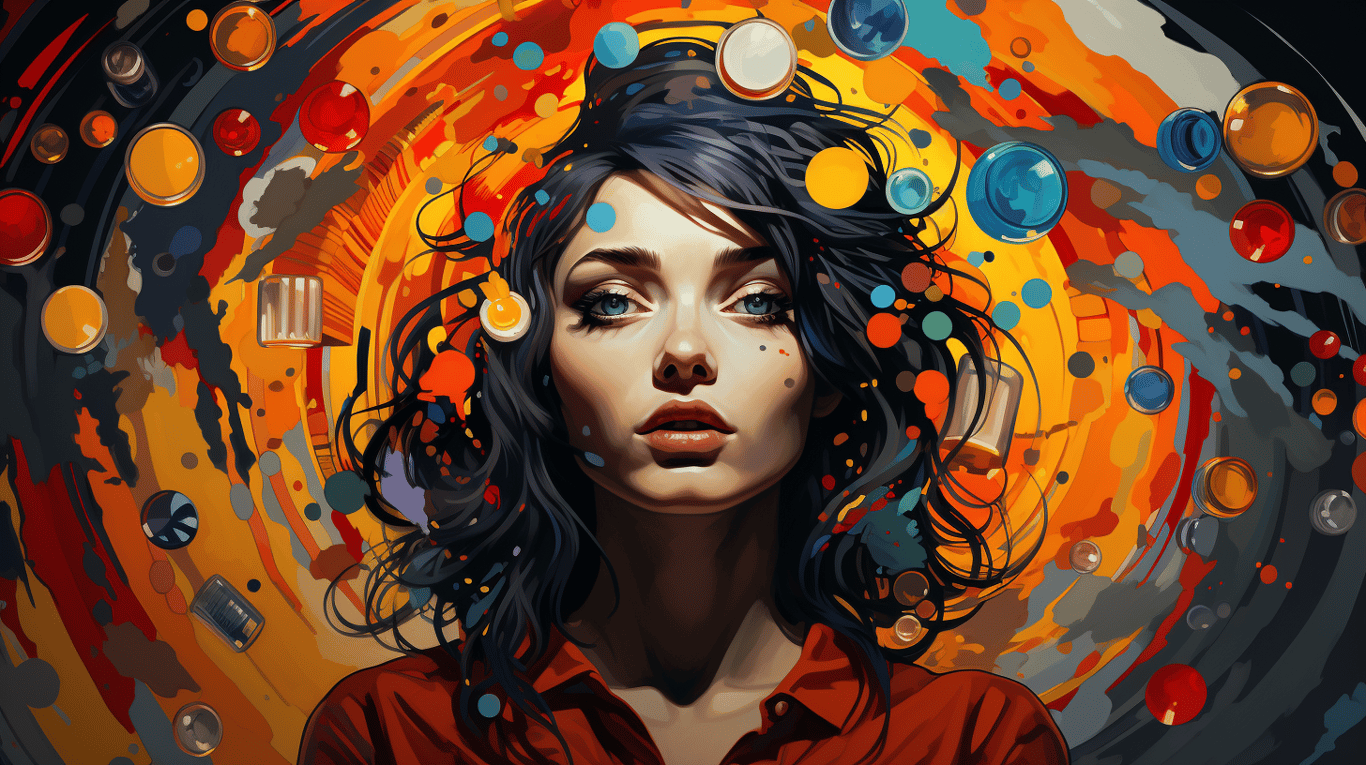 abstract image of a patient experiencing side effect