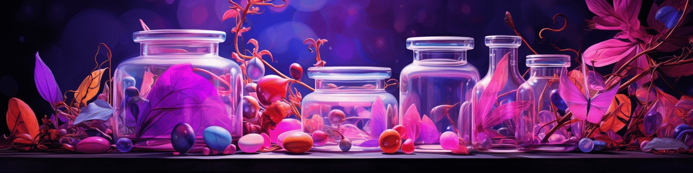 image of different drug pills on a surface