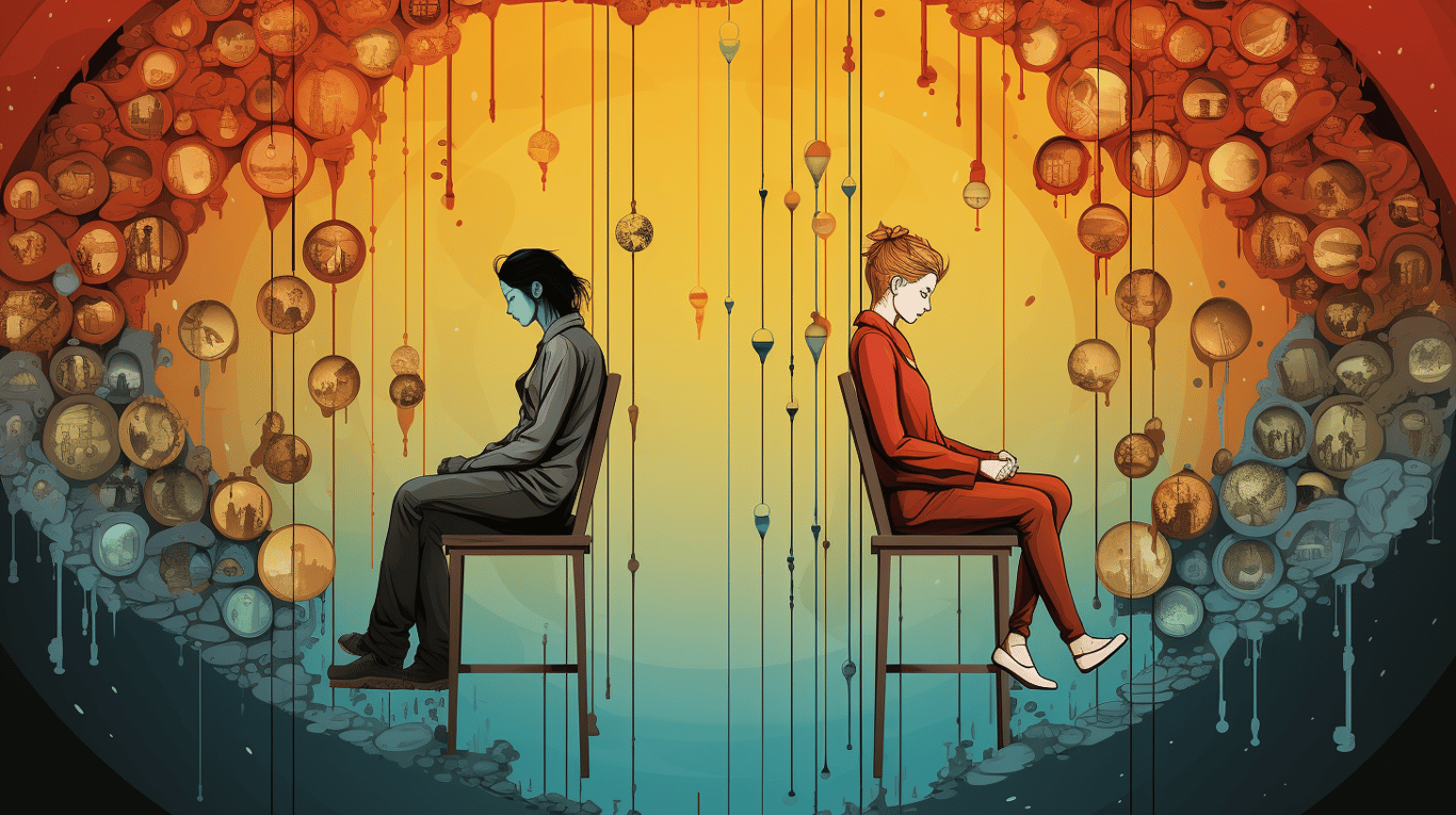 abstract image of a patient experiencing side effect