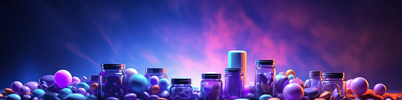 image of different drug pills on a surface