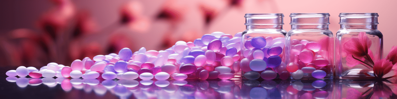 image of different drug pills on a surface