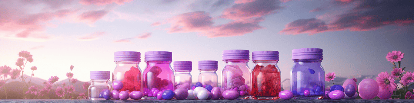 image of different drug pills on a surface