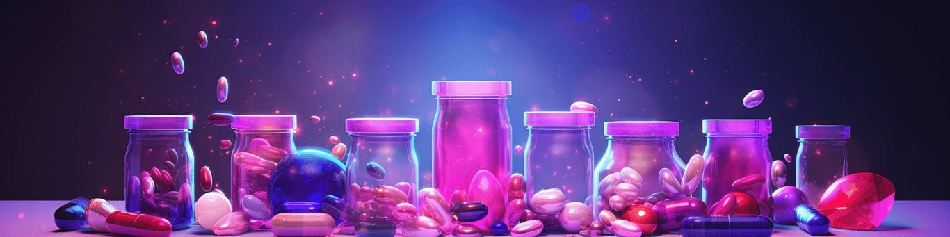 image of different drug pills on a surface