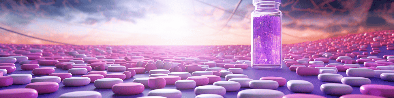 image of different drug pills on a surface