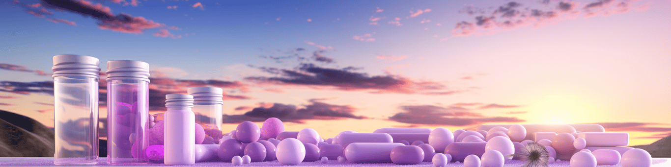 image of different drug pills on a surface