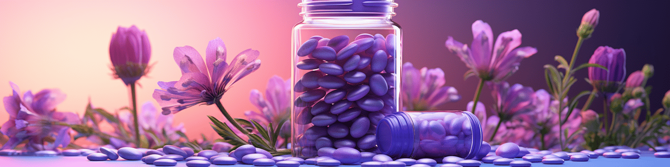 image of different drug pills on a surface