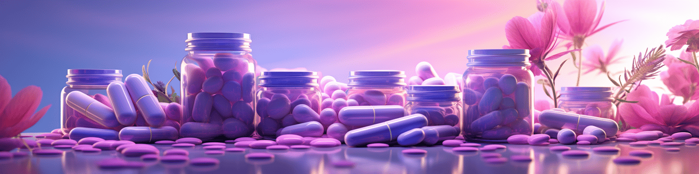 image of different drug pills on a surface
