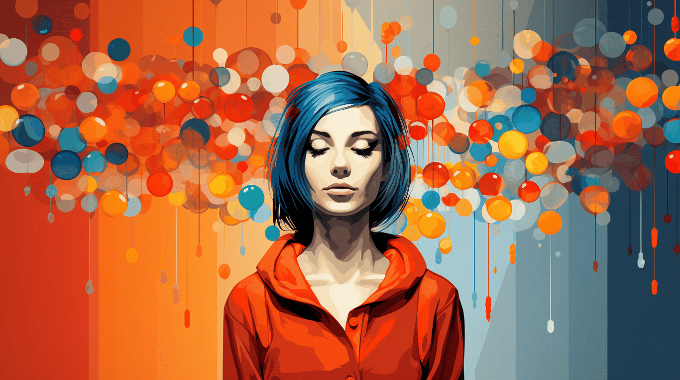 abstract image of a patient experiencing side effect