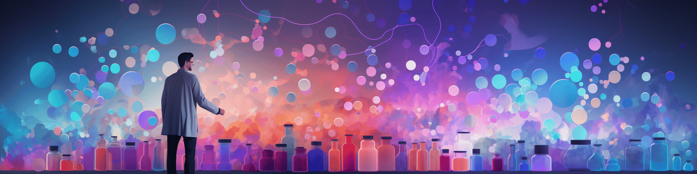 image of a doctor in a lab doing drug, clinical research