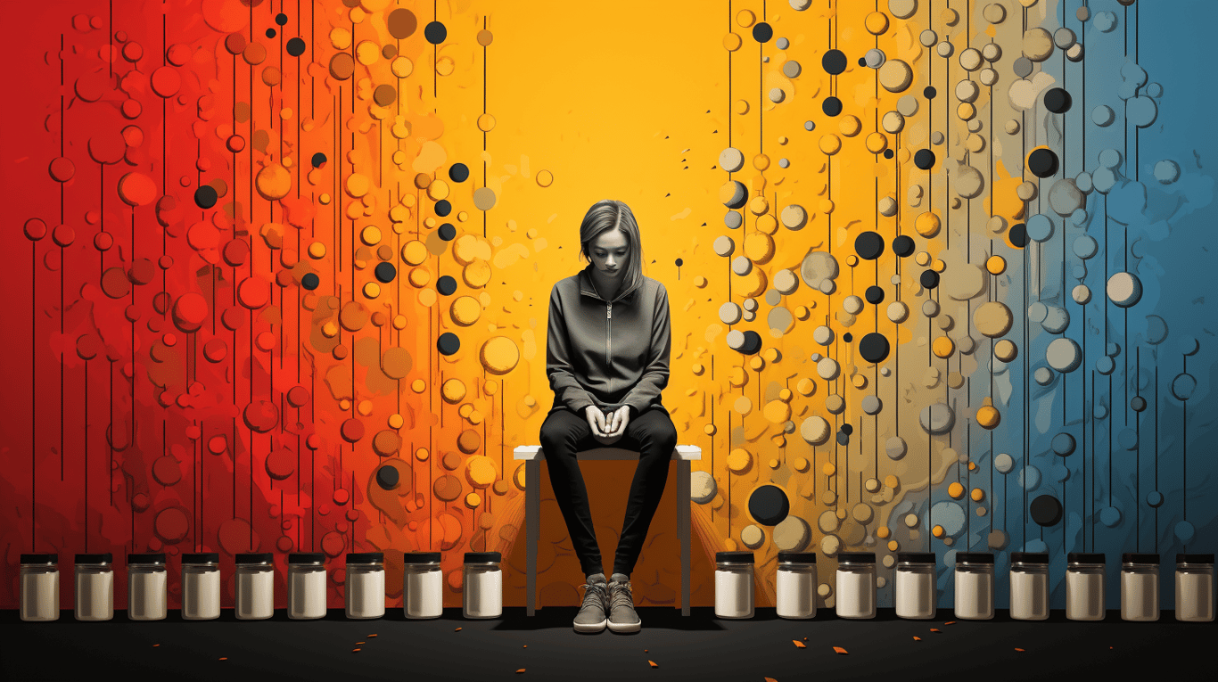 abstract image of a patient experiencing side effect