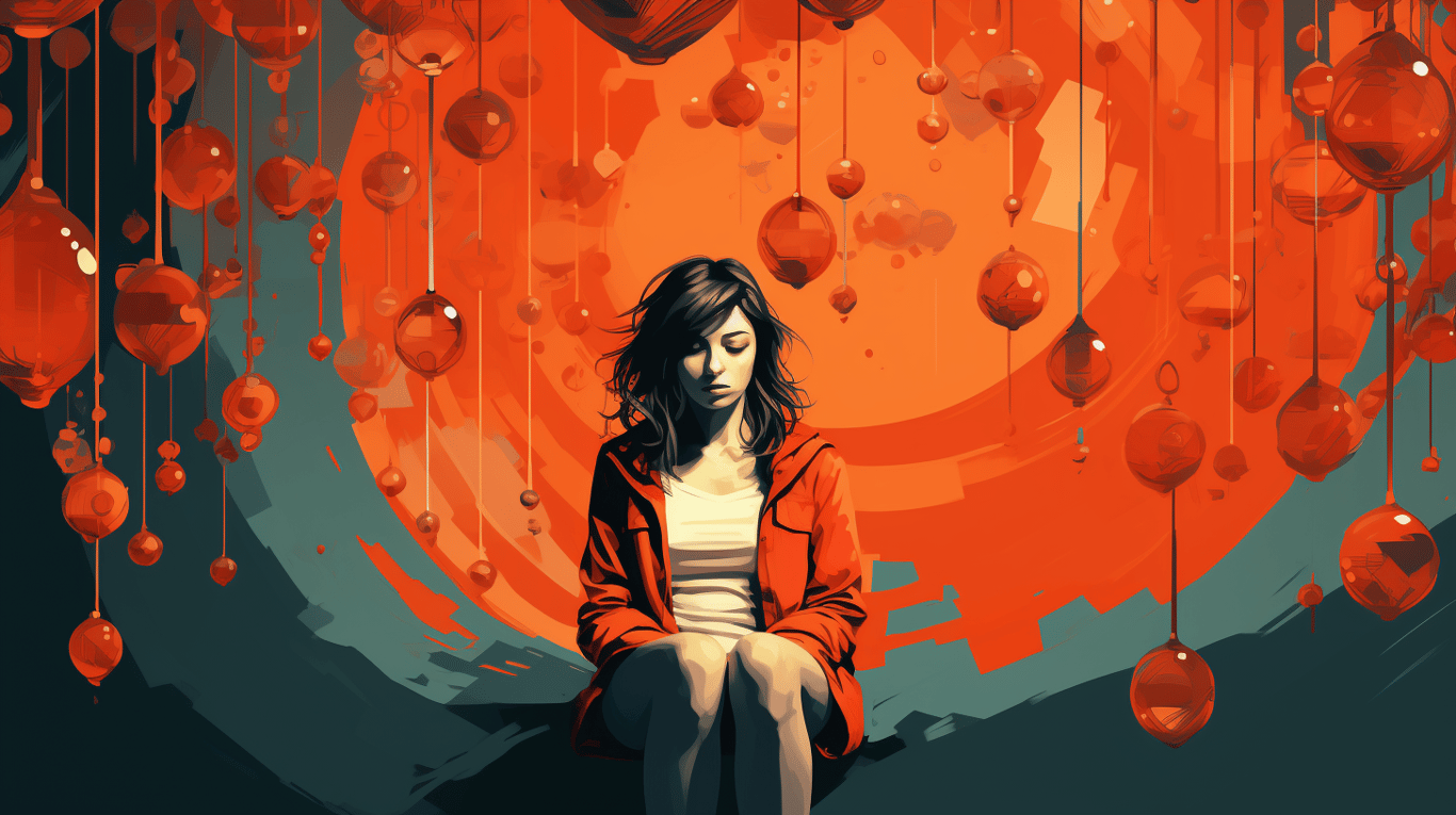 abstract image of a patient experiencing side effect