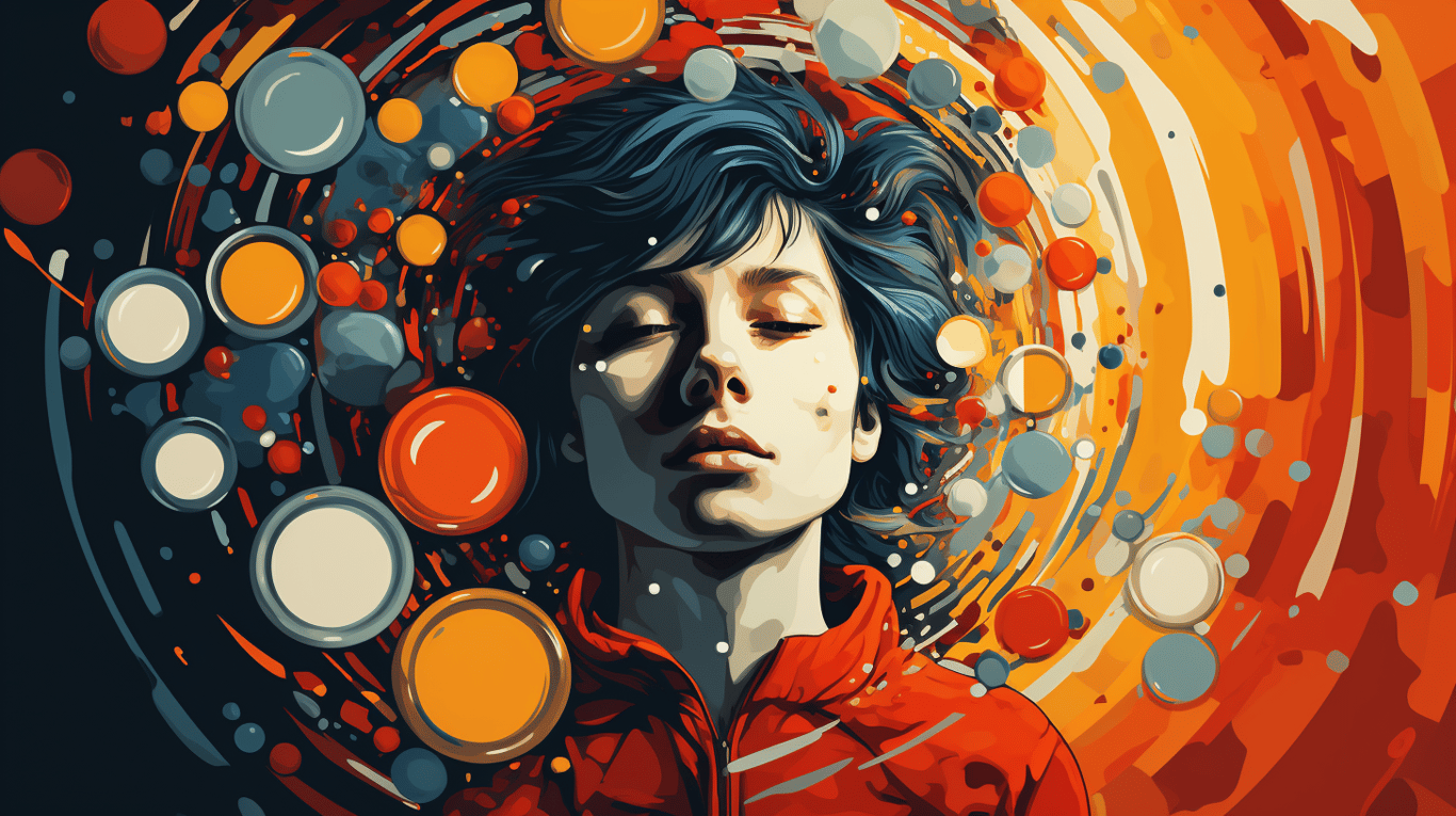 abstract image of a patient experiencing side effect