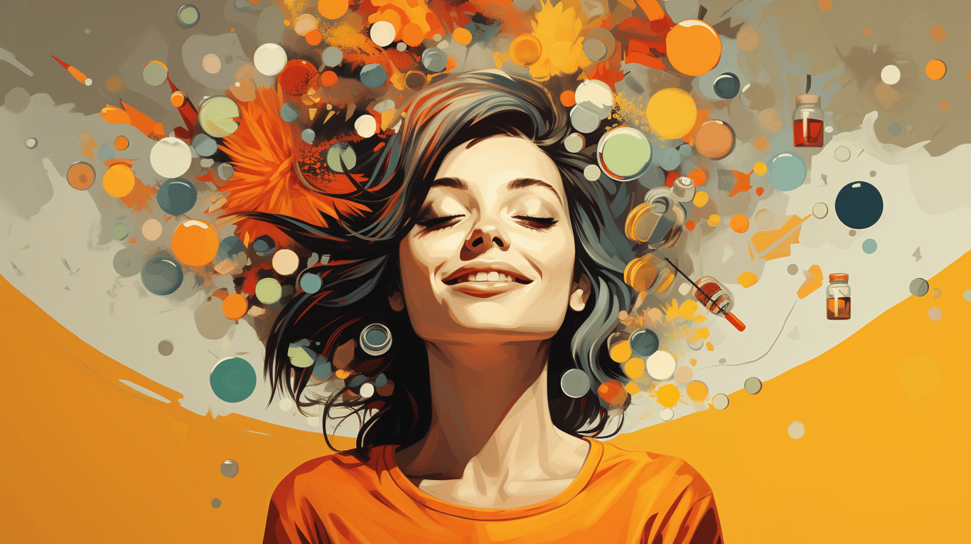 abstract image of a patient experiencing side effect