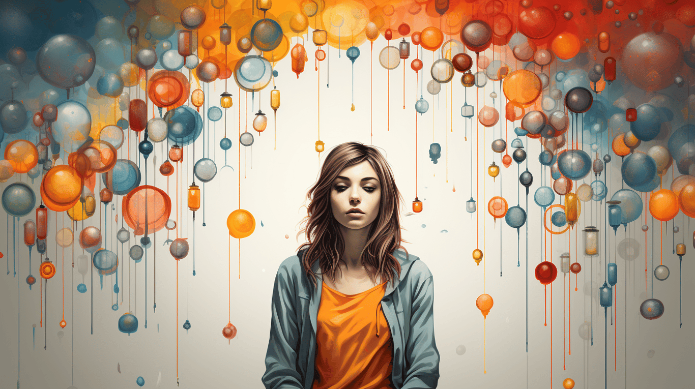 abstract image of a patient experiencing side effect