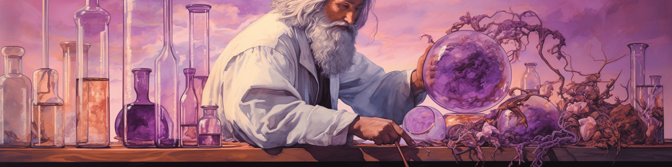 image of a doctor in a lab doing drug, clinical research