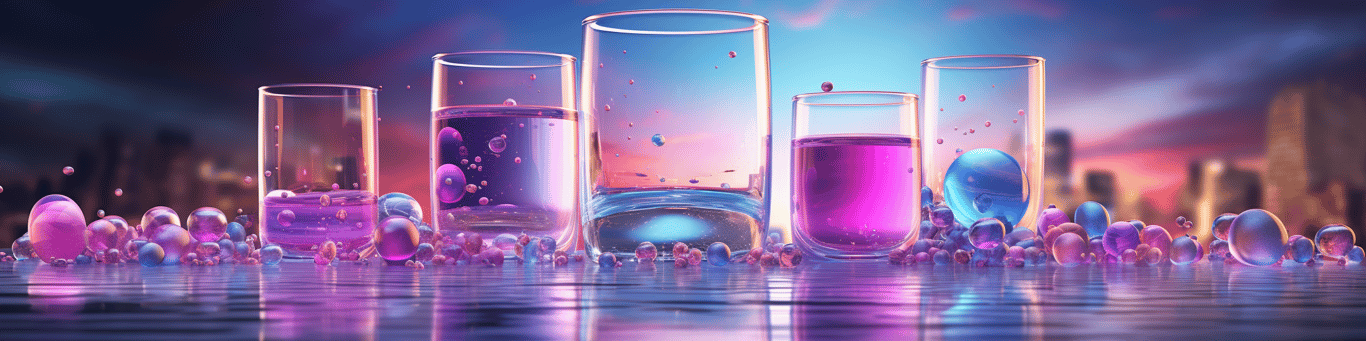 image of drug pills surrounding a glass of water symbolizing drug consumption