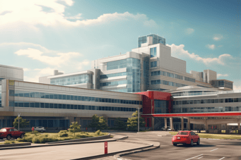 Image of University of Alberta Hospital in Edmonton, Canada.