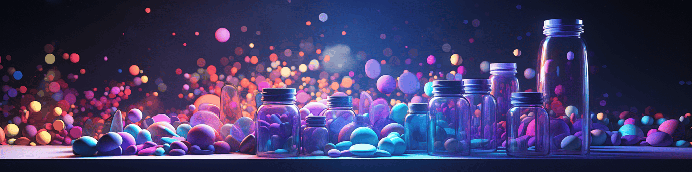 image of different drug pills on a surface