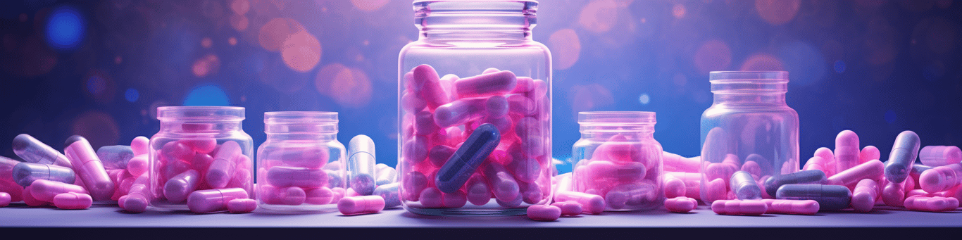 image of different drug pills on a surface