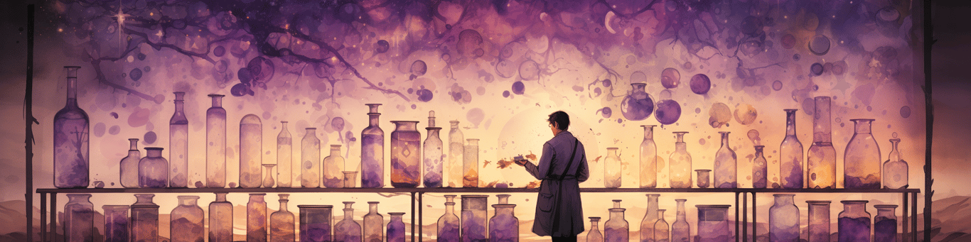 image of a doctor in a lab doing drug, clinical research