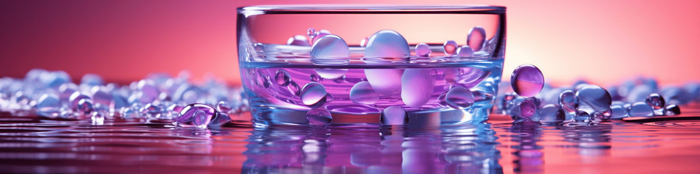 image of drug pills surrounding a glass of water symbolizing drug consumption