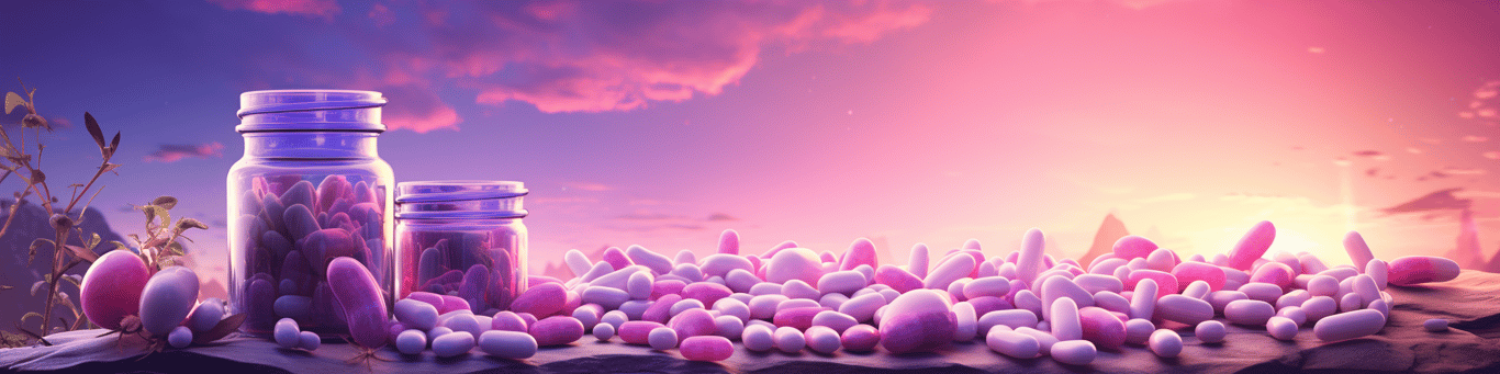 image of different drug pills on a surface