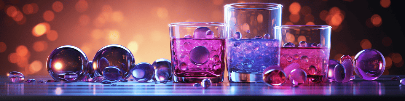 image of drug pills surrounding a glass of water symbolizing drug consumption