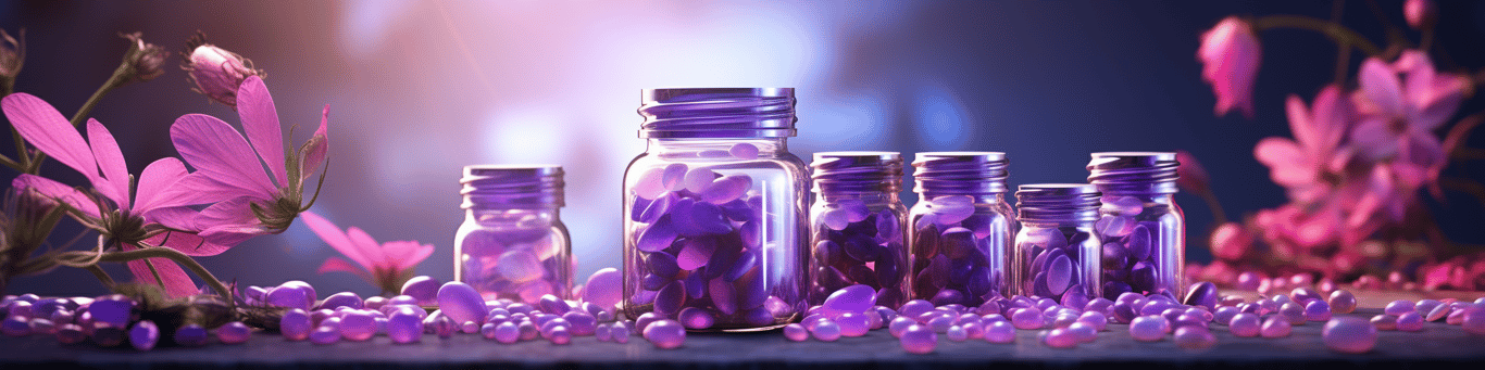 image of different drug pills on a surface