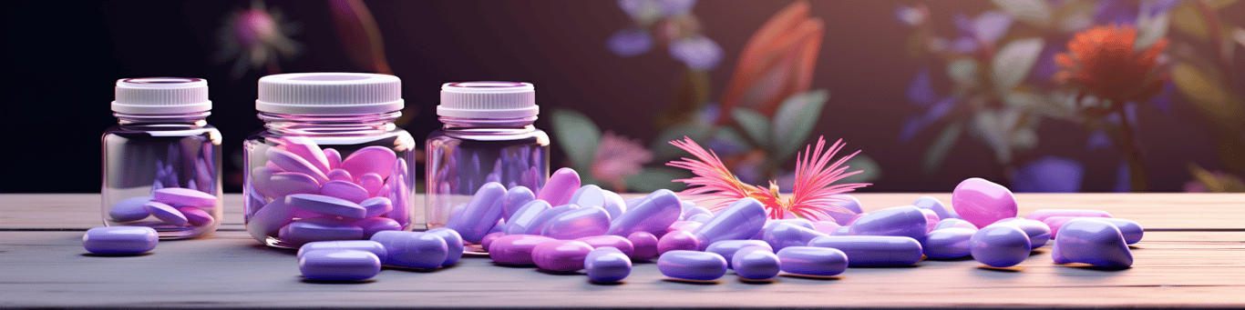 image of different drug pills on a surface