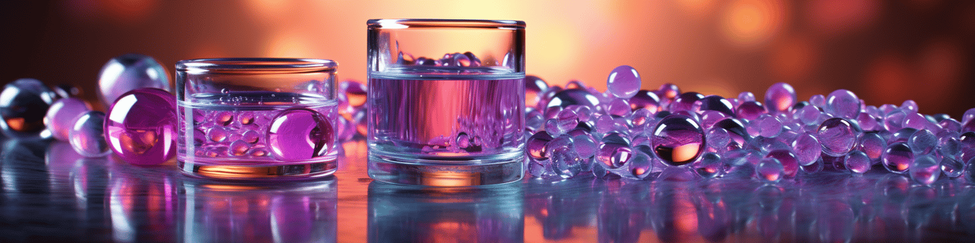 image of drug pills surrounding a glass of water symbolizing drug consumption