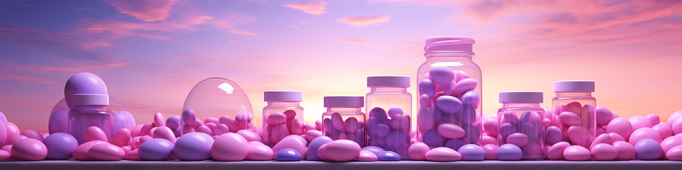 image of different drug pills on a surface