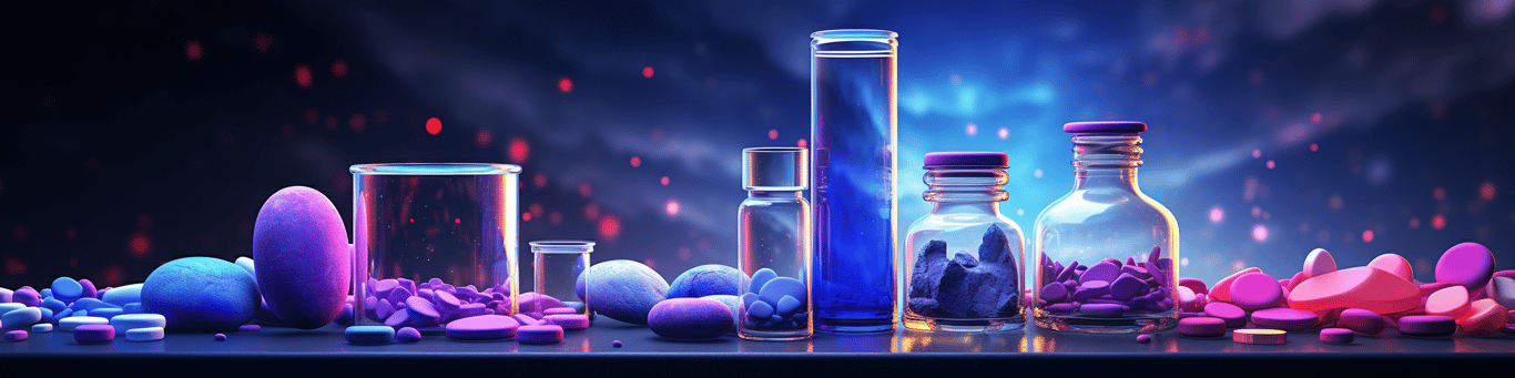 image of different drug pills on a surface