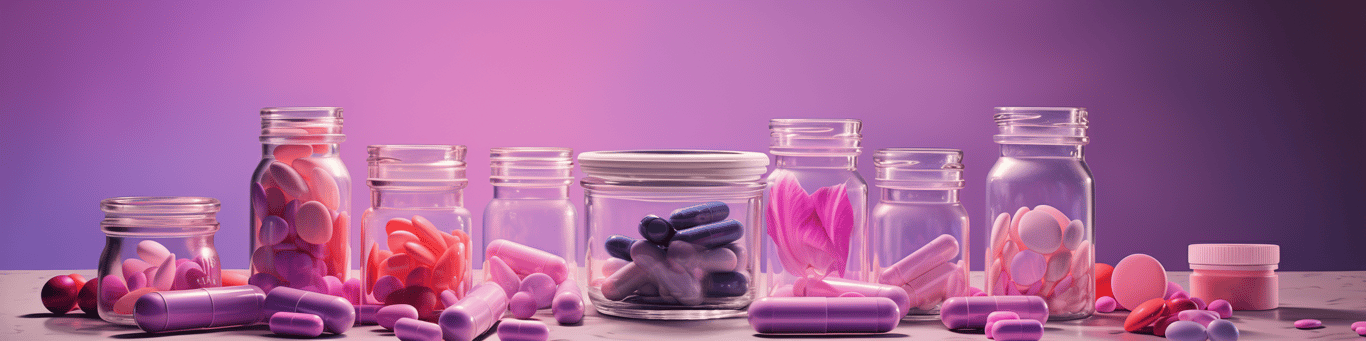 image of different drug pills on a surface