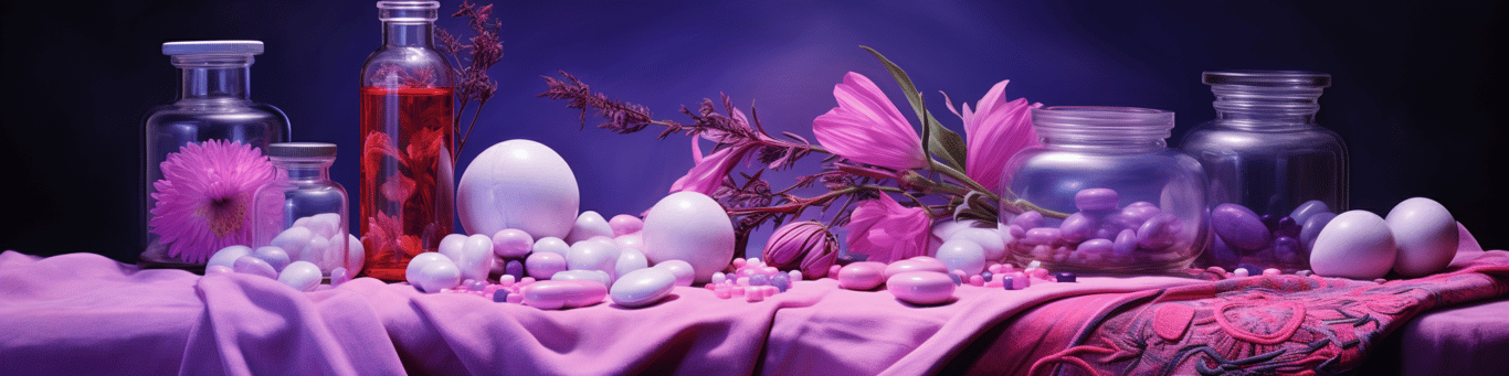 image of different drug pills on a surface