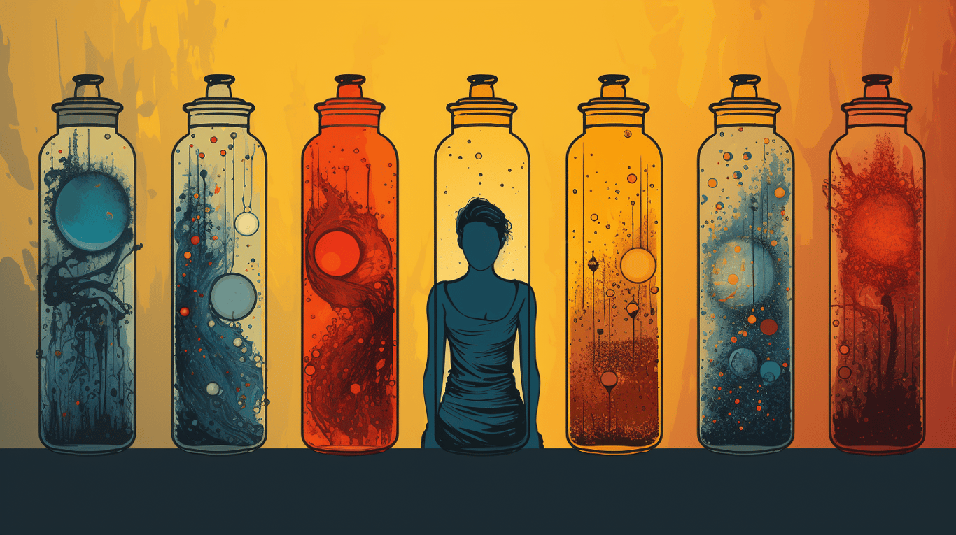 abstract image of a patient experiencing side effect