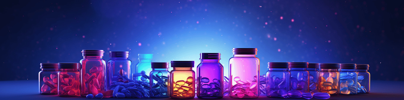 image of different drug pills on a surface