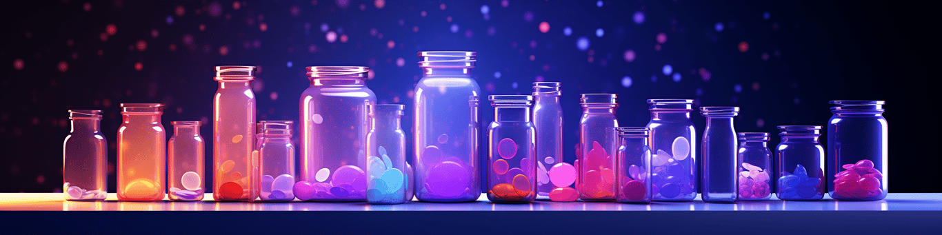 image of different drug pills on a surface