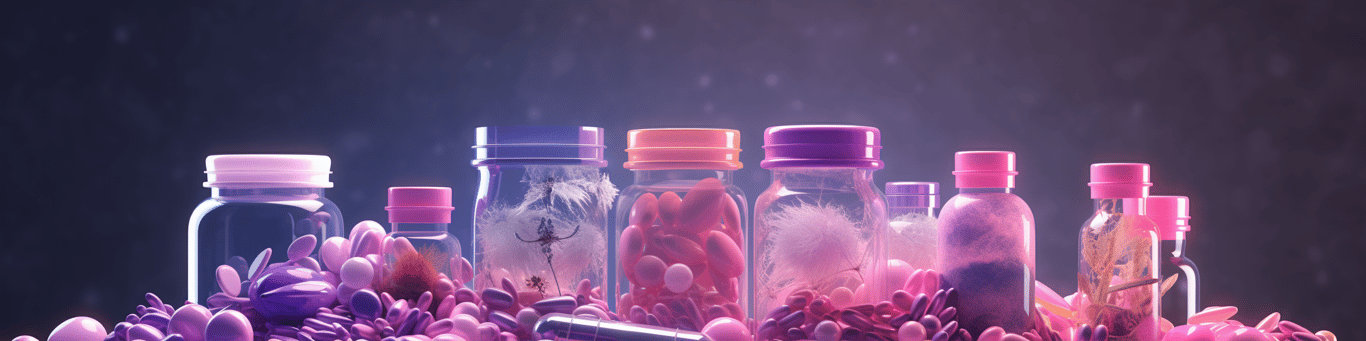 image of different drug pills on a surface