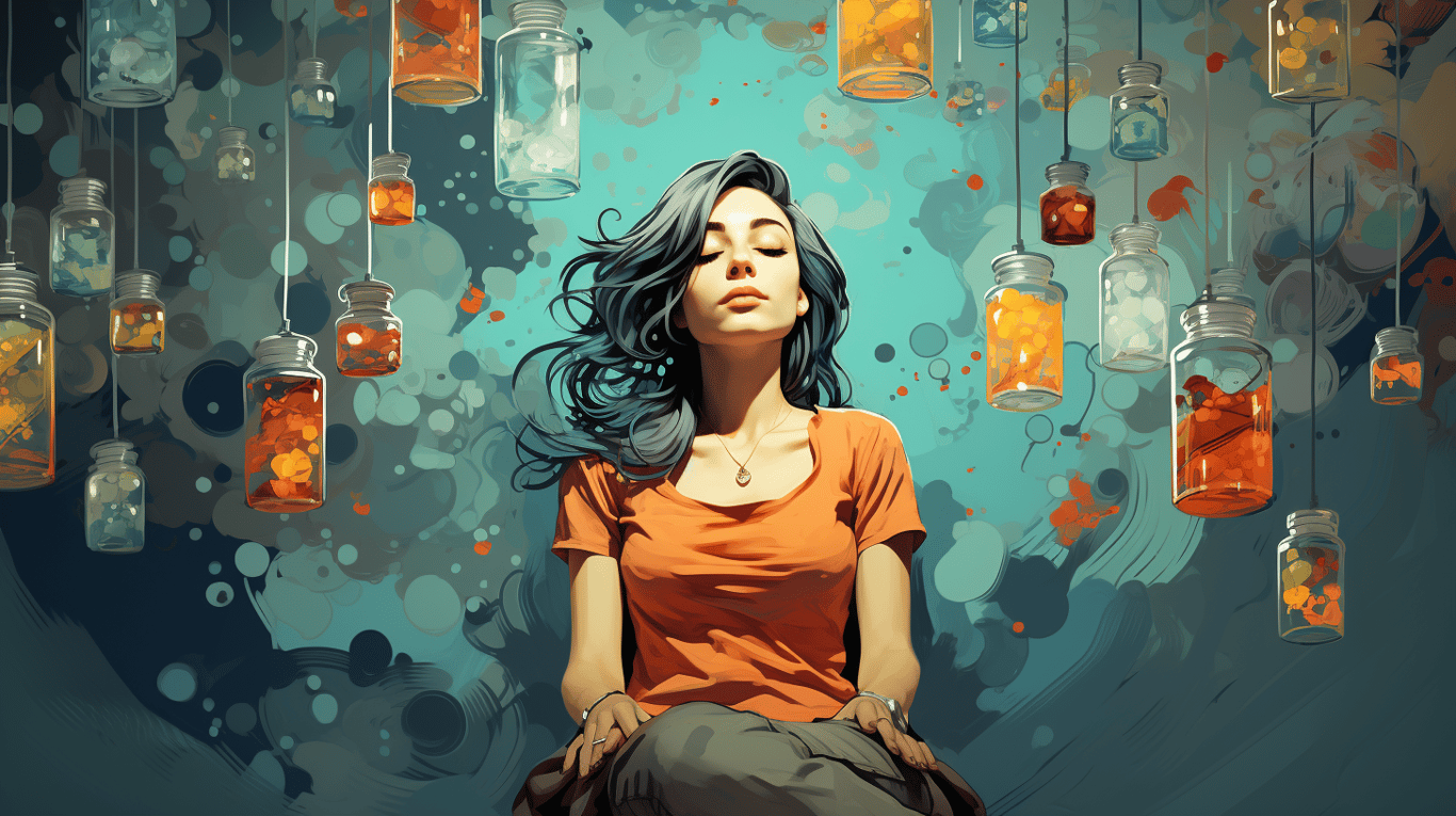 abstract image of a patient experiencing side effect