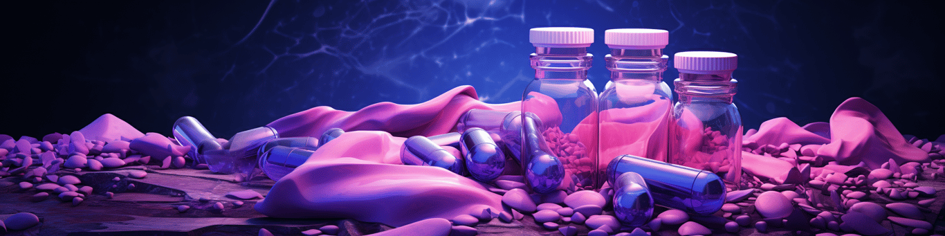 image of different drug pills on a surface