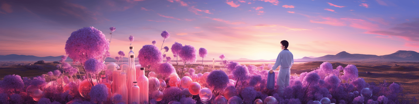 image of a doctor in a lab doing drug, clinical research