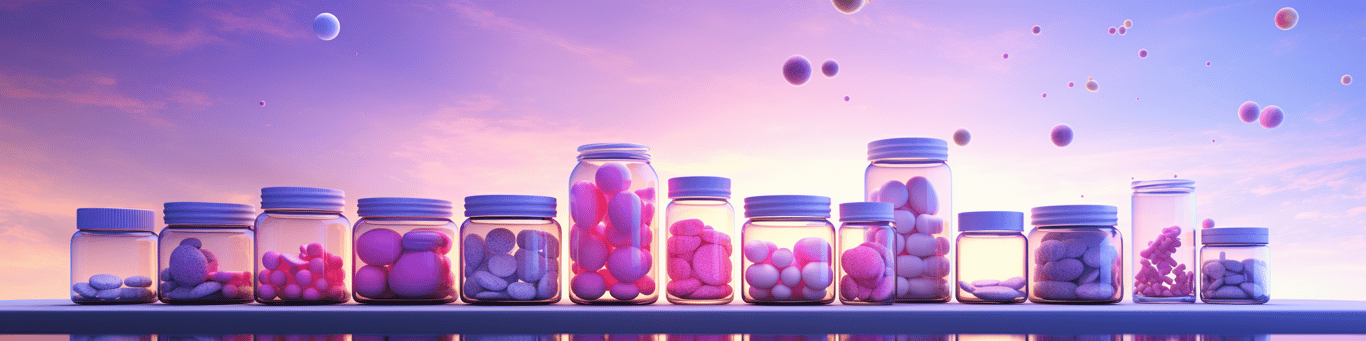 image of different drug pills on a surface