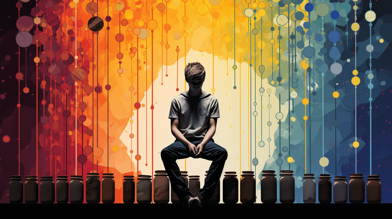 abstract image of a patient experiencing side effect