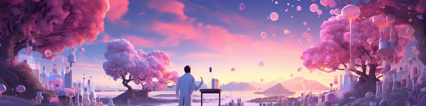 image of a doctor in a lab doing drug, clinical research