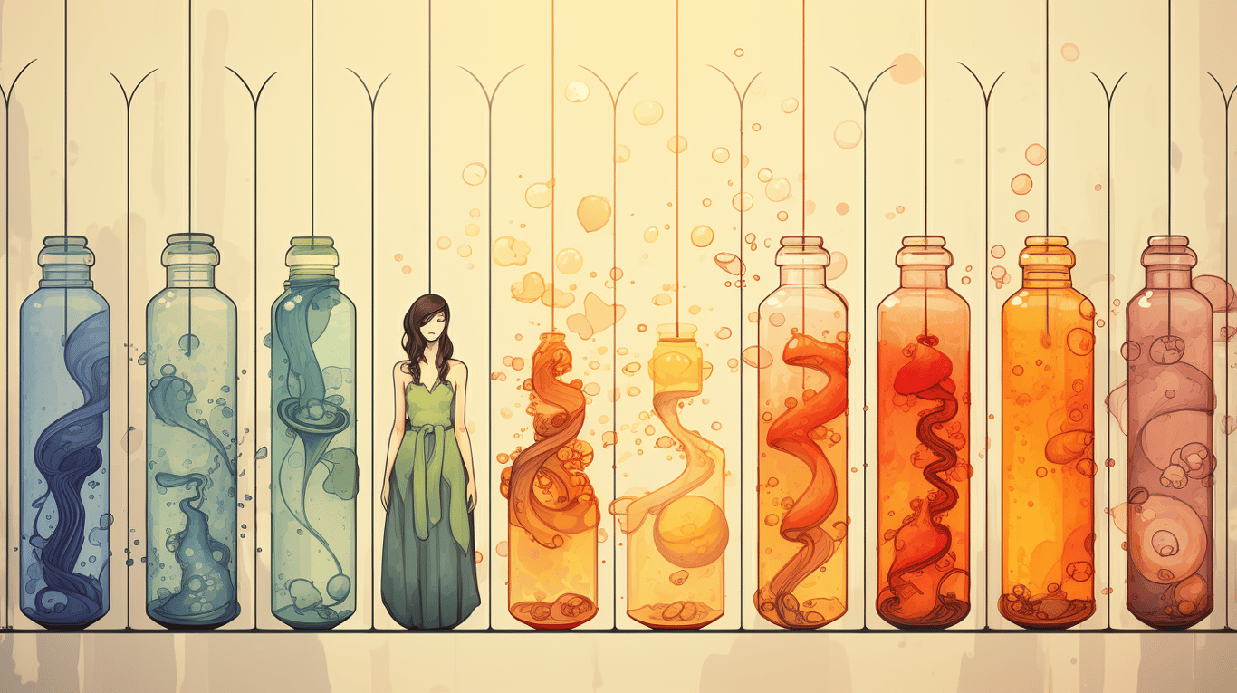 abstract image of a patient experiencing side effect